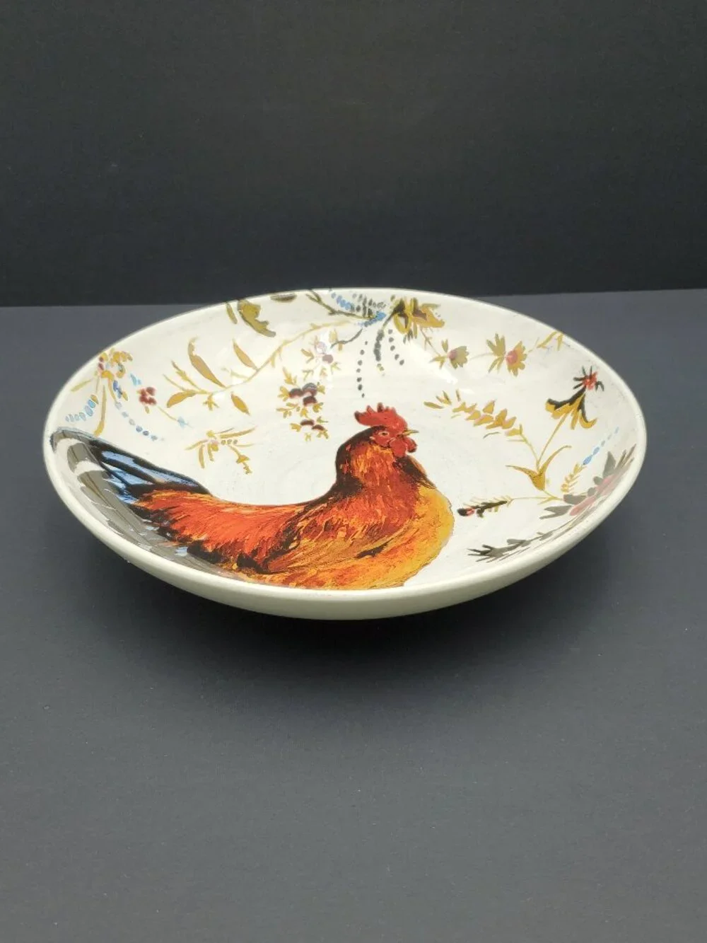 Williams-Sonoma Rooster Francais Soup Pasta Bowl Salad Serving Bowl